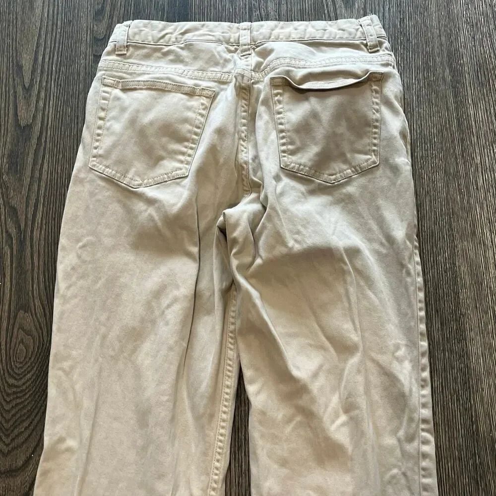 Eddie Bauer Womens Bootcut Jeans High Rise Denim Cotton Blend Stretch Tan Size 8 - Picture 11 of 12
